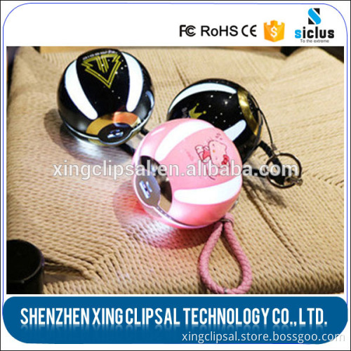 2016 hot selling 10000mAh Portable pokemon go pokeball power bank with led light